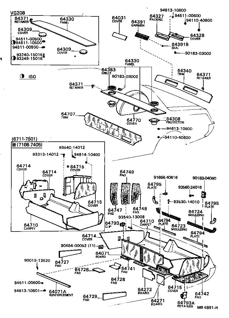 64771-91402 COVER ASSY, SPARE WHEEL product image