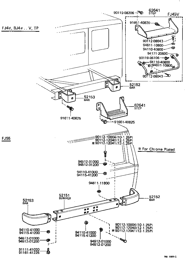 52151-60010 BUMPER ASSY, REAR product image