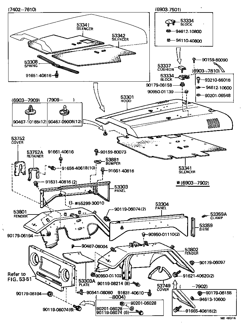 53810-90329 FENDER SUB-ASSY, FRONT RH product image