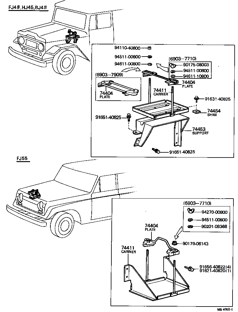 74403-60080 CARRIER, BATTERY product image
