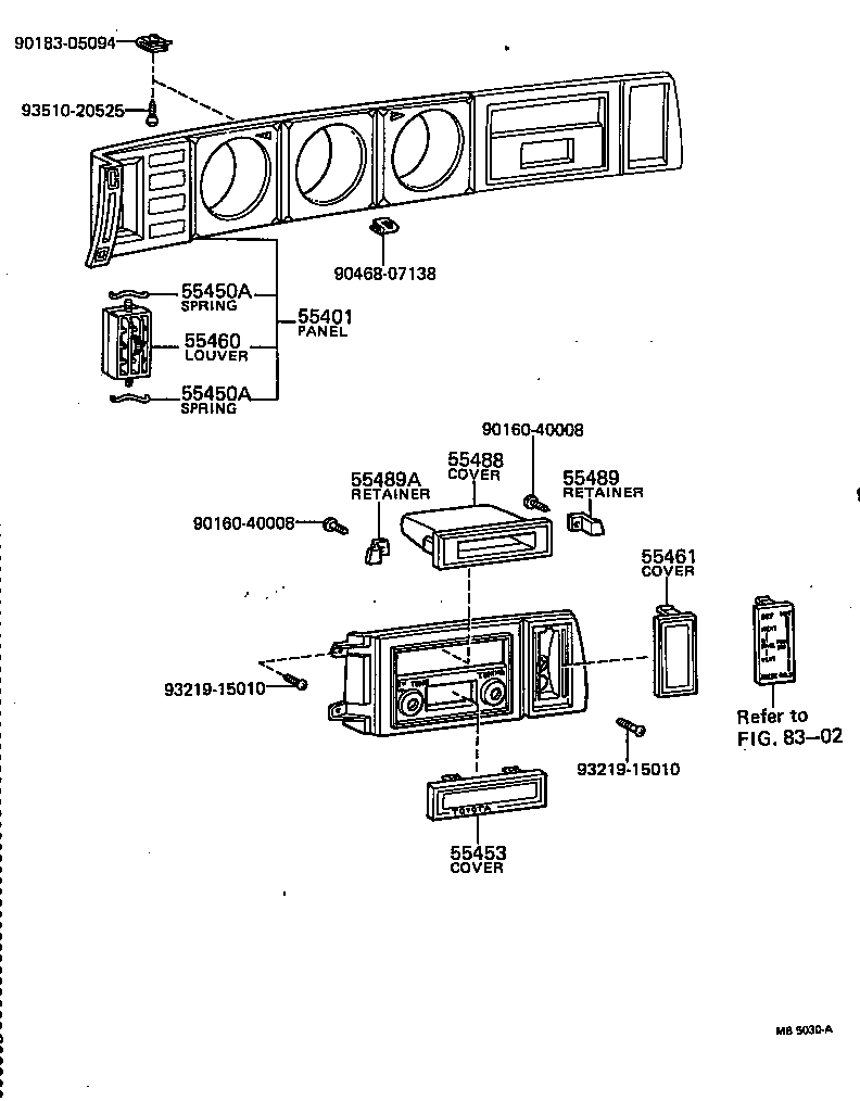 55040-20180 PANEL SUB-ASSY, INSTRUMENT CLUSTER FINISH product image