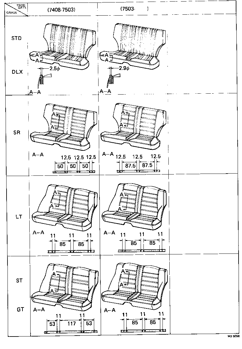 71663-12060 PAD, REAR SEAT BACK SILENCER, A product image