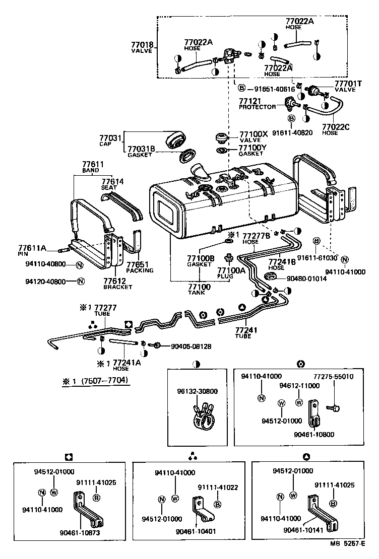 77283-96518 BRACKET, FUEL TUBE product image