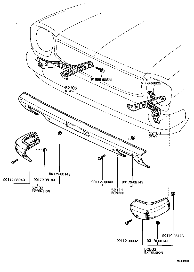 52011-12010 STAY SUB-ASSY, FRONT BUMPER, RH product image