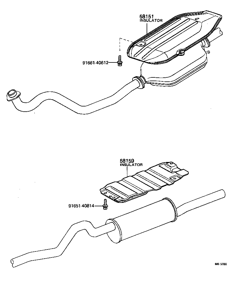 58041-10010 INSULATOR, FRONT FLOOR HEAT, NO.1 product image