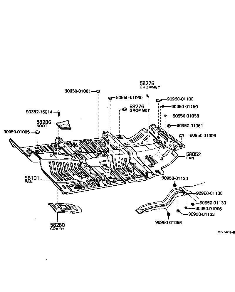 58307-14011 PANEL SUB-ASSY, BODY LOWER BACK product image