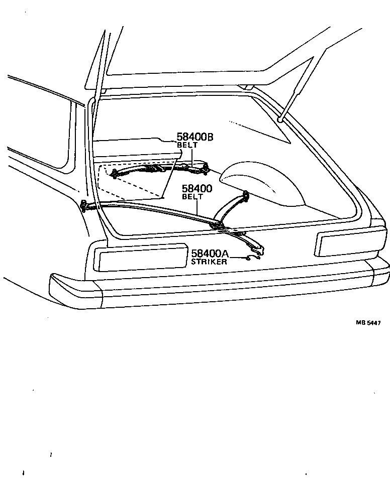 58406-12040 BRACKET SUB-ASSY, DECK BOARD, RH product image