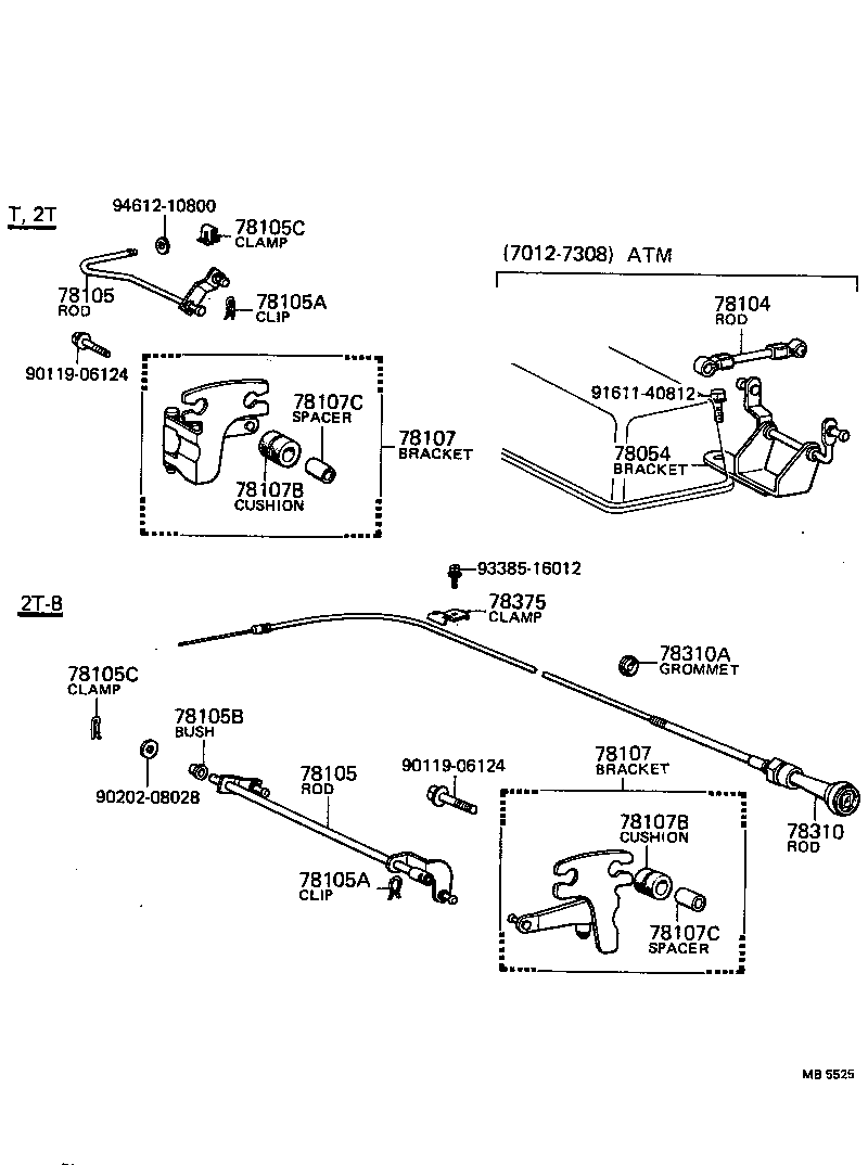 78015-14010 BELLCRANK ASSY, ACCELERATOR product image