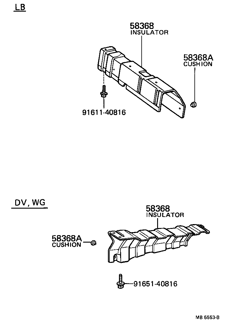 90541-09151 CUSHION(FOR INSULATOR HEAT) product image