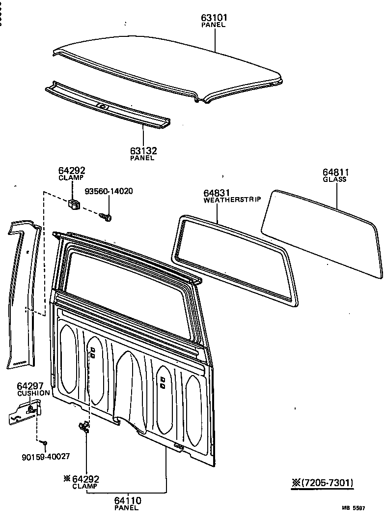 64101-89107 PANEL ASSY, FRONT BODY BACK product image