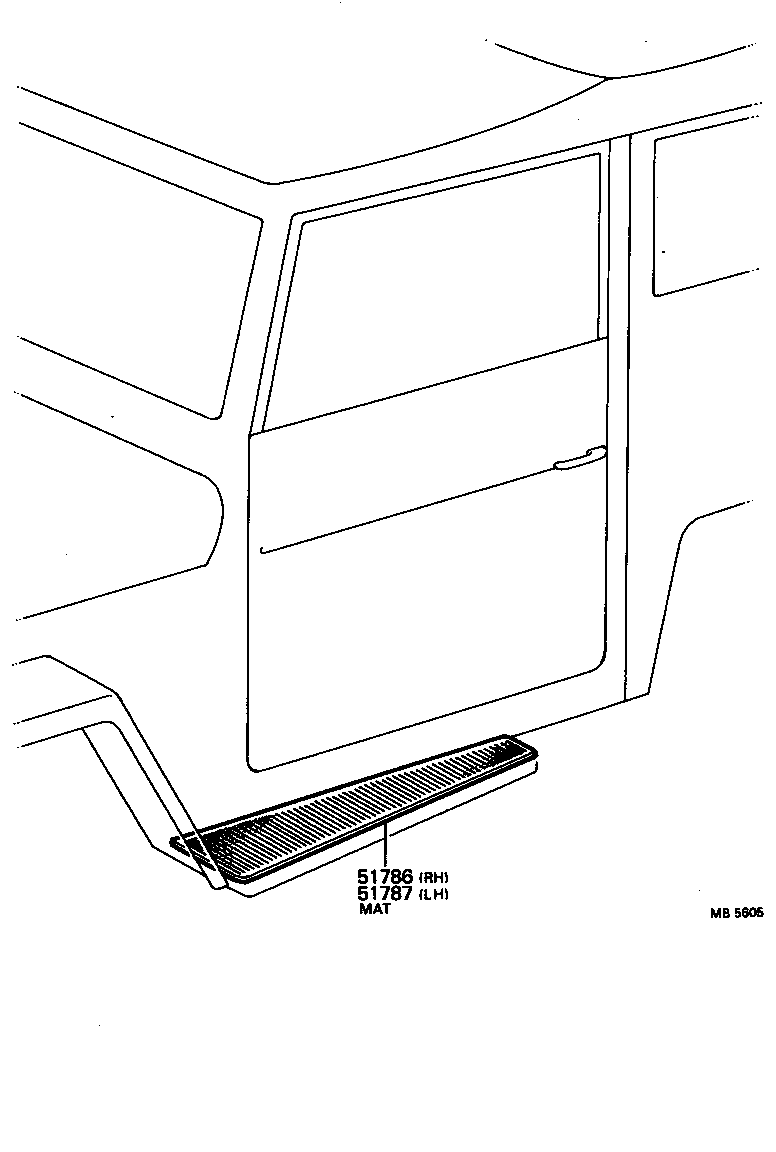 63333-90352 PAD, FRONT PILLAR GARNISH product image
