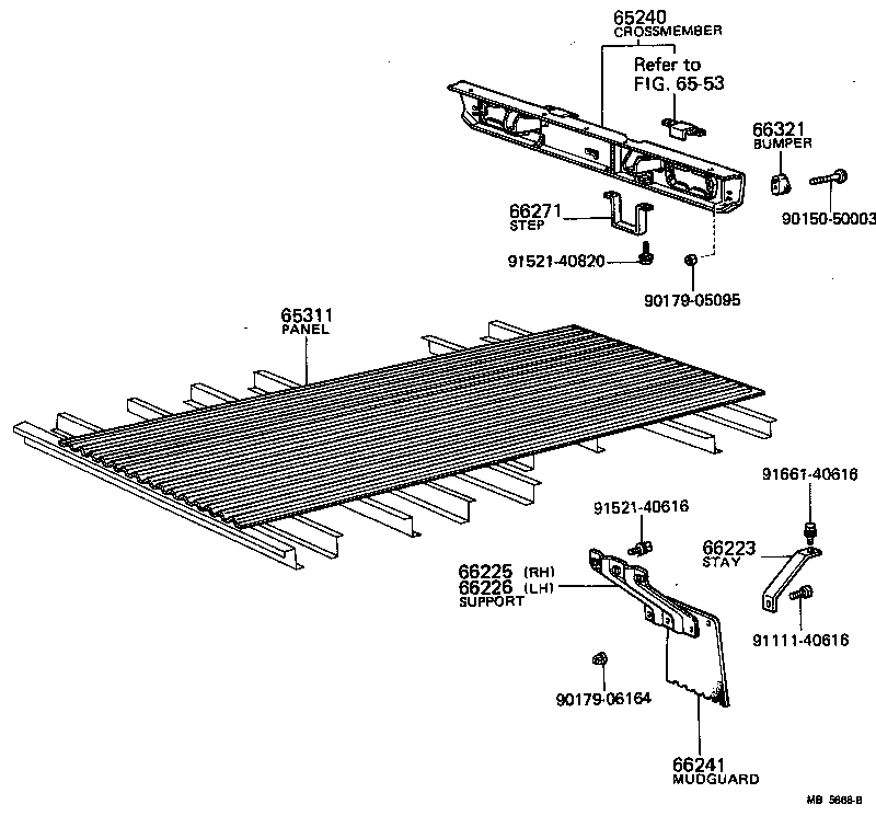 65110-95014 SILL ASSY, MAIN, RH product image