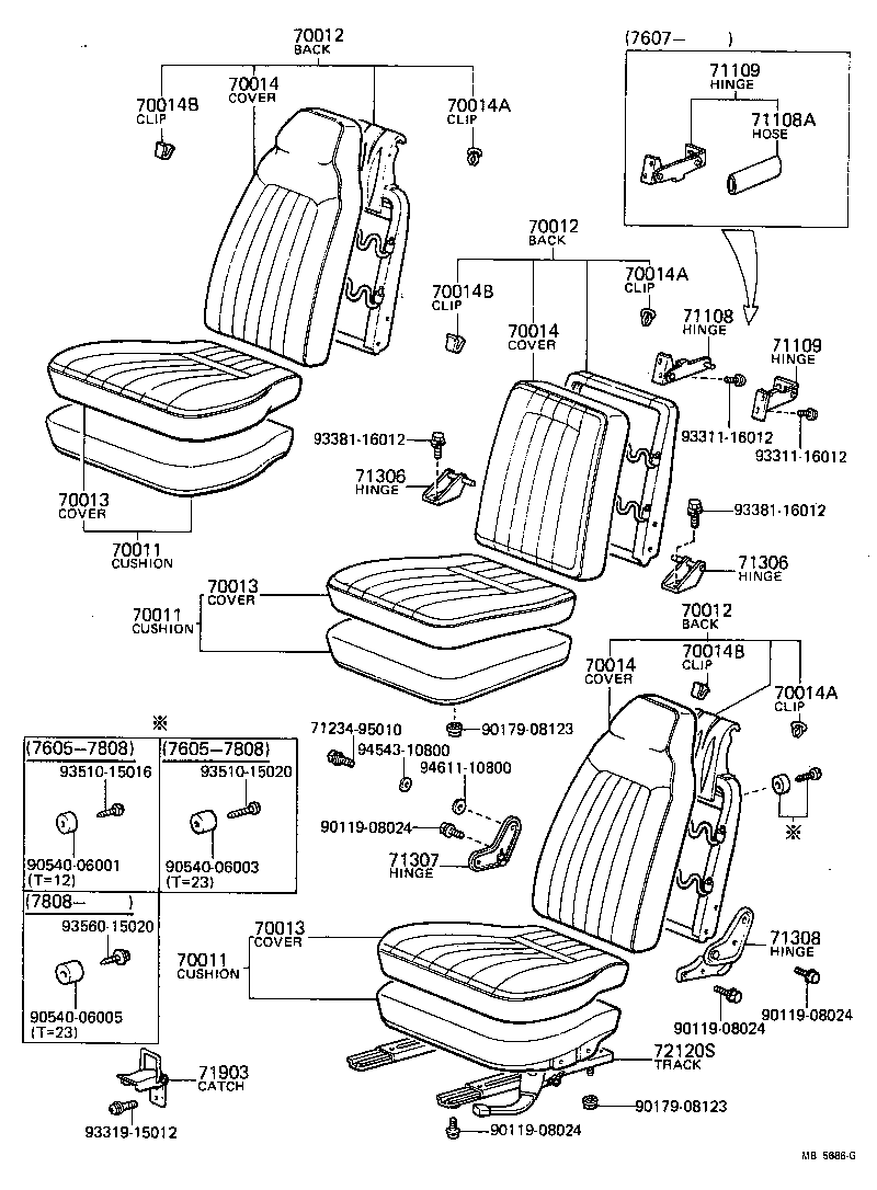 71071-95025 COVER ASSY, NO.1 SEAT CUSHION product image