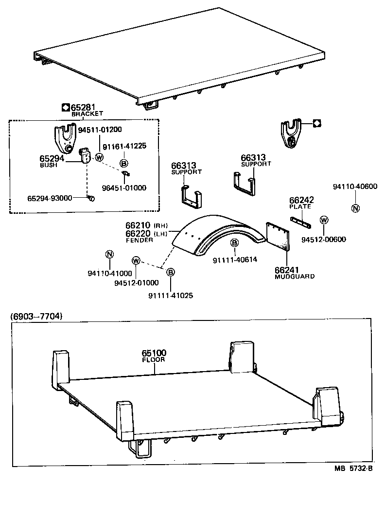 65100-93002 FLOOR ASSY, REAR BODY product image