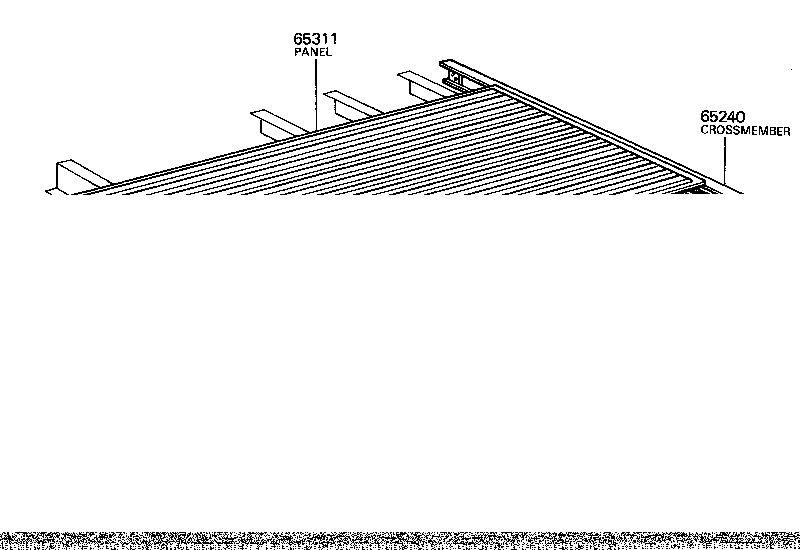 Toyota 66321-95010 BUMPER, GATE RUBBER
