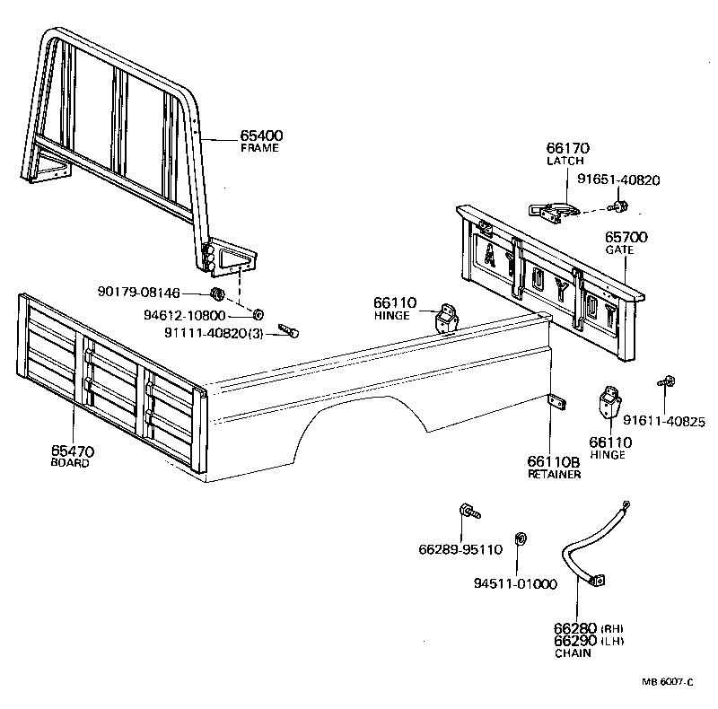 Toyota 65470-95010 BOARD ASSY, HEADER
