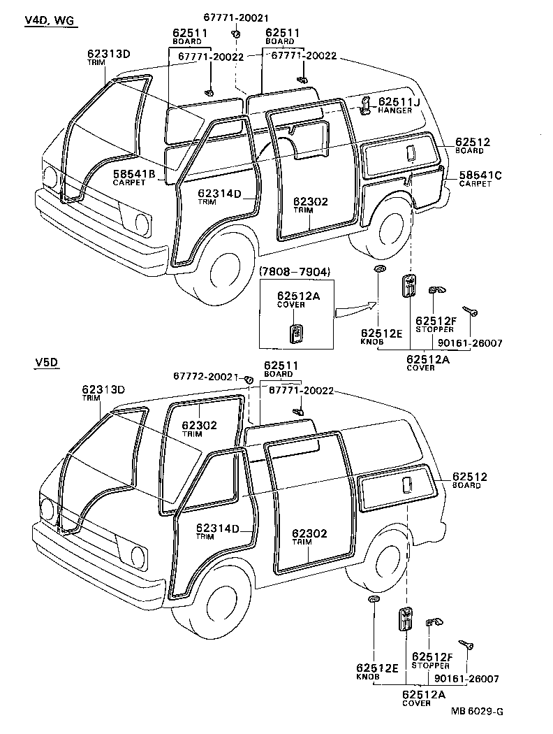 58601-87002 TRIM, QUARTER CARPET, SIDE, REAR product image