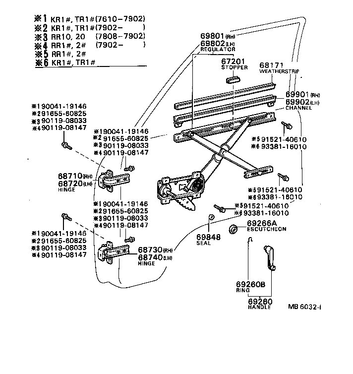 69901-87001 CHANNEL SUB-ASSY, FRONT DOOR GLASS, RH product image