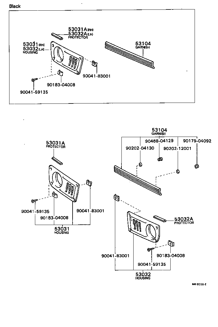 53031-29105 HOUSING, HEADLAMP, RH product image