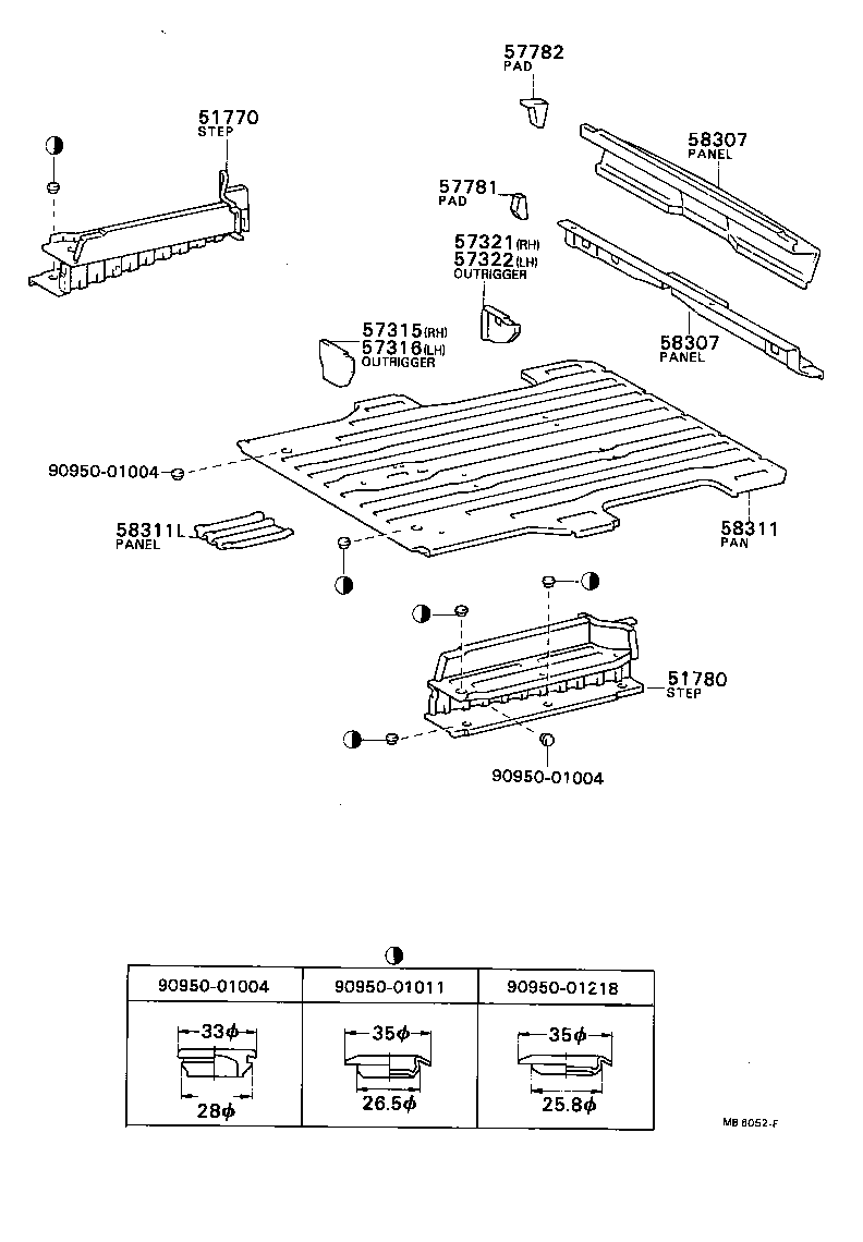 76607-87005 MUDGUARD, REAR product image