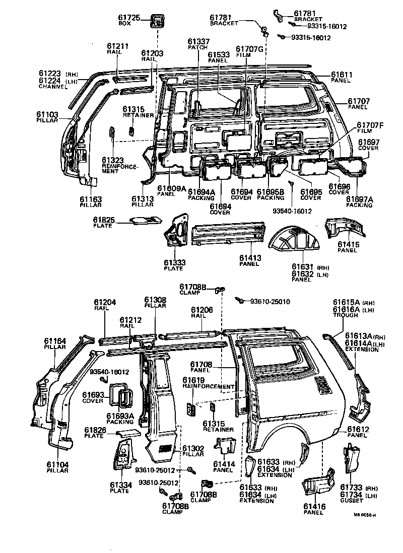 57144-87002 PANEL, ROCKER, REAR LH product image