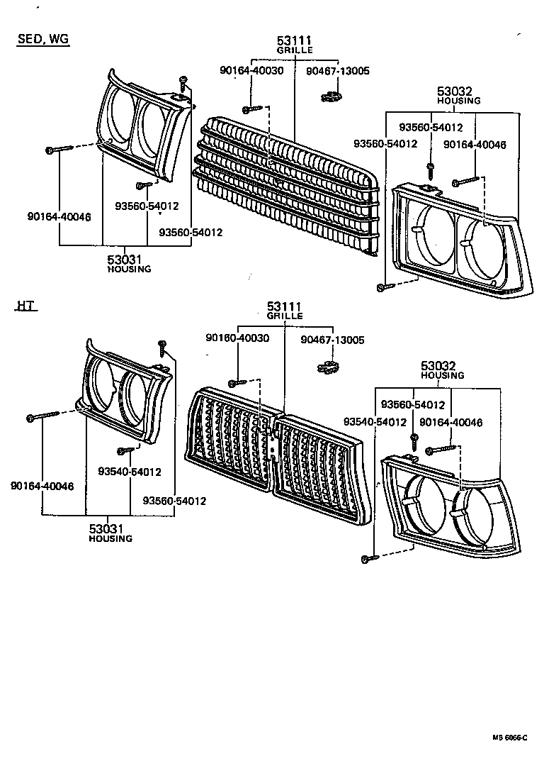 53111-20910 GRILLE, RADIATOR product image