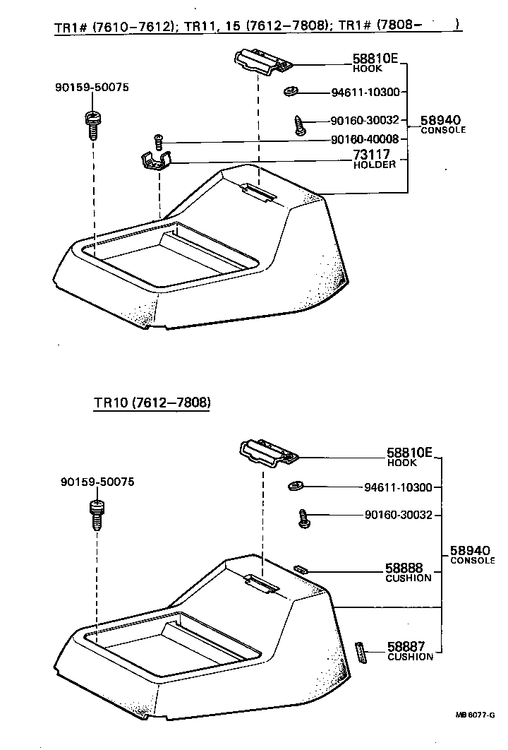 58280-87001 COVER SUB-ASSY, SHIFTING HOLE product image