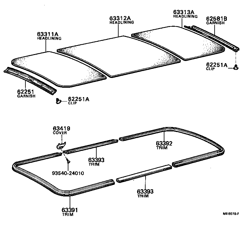 63306-87002 TRIM SUB-ASSY, SUNSHADE product image