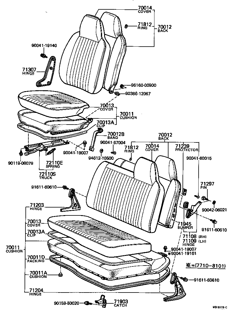 74716-87001 SPRING, JACK HANDLE SUPPORT product image