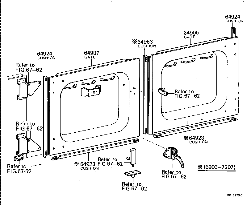 65542-90355 GLASS, BACK DOOR product image