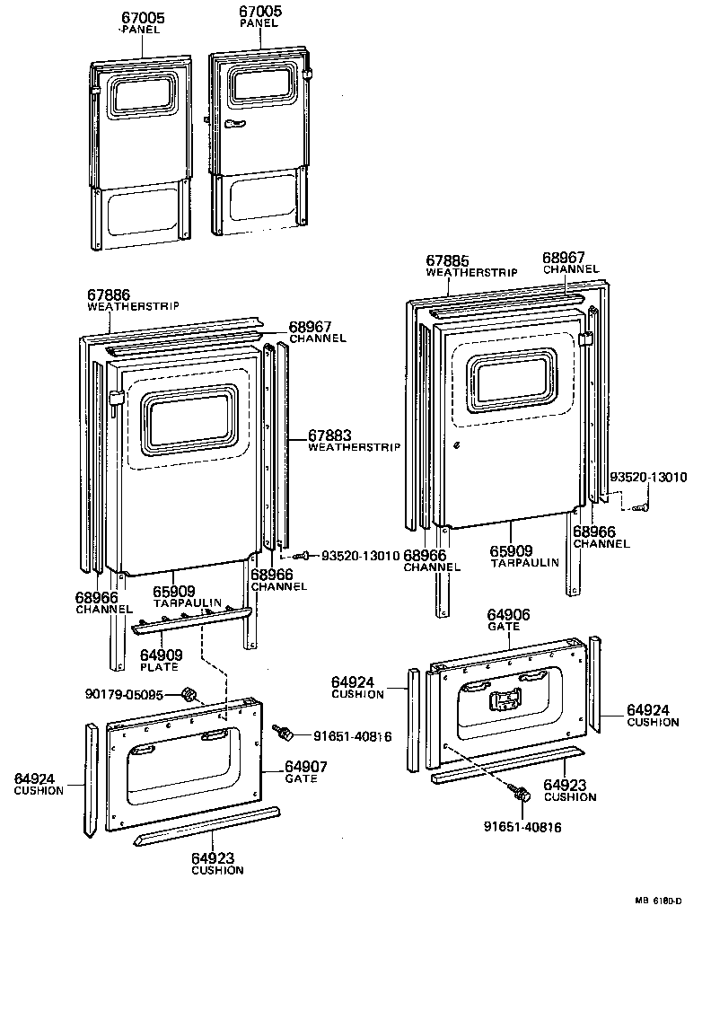 65542-90355 GLASS, BACK DOOR product image