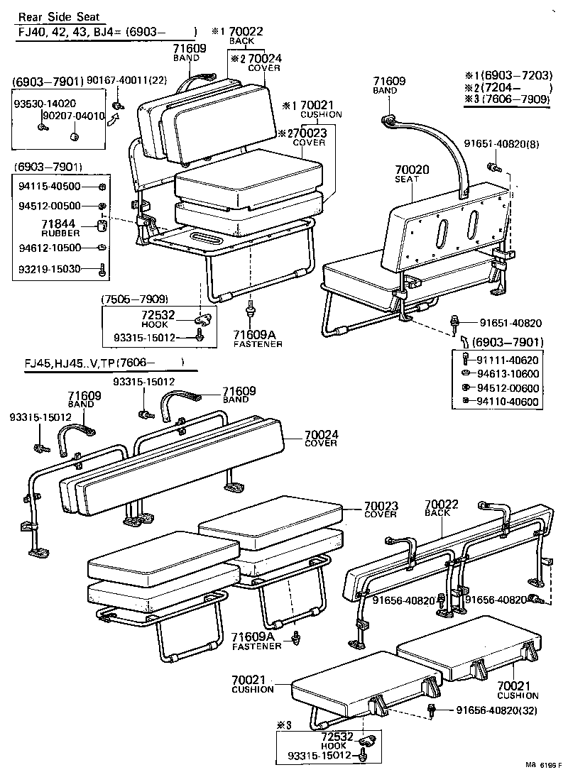 71071-90301 COVER ASSY, NO.1 SEAT CUSHION product image