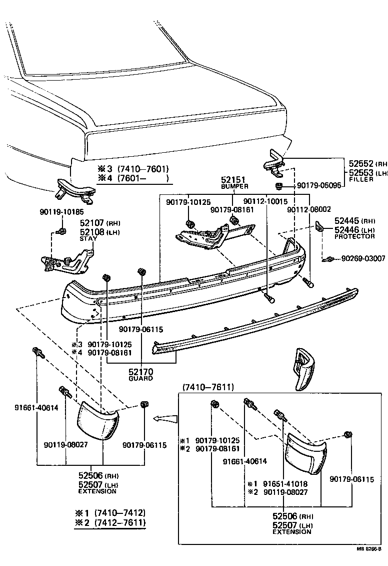52013-30070 STAY SUB-ASSY, REAR BUMPER, RH product image