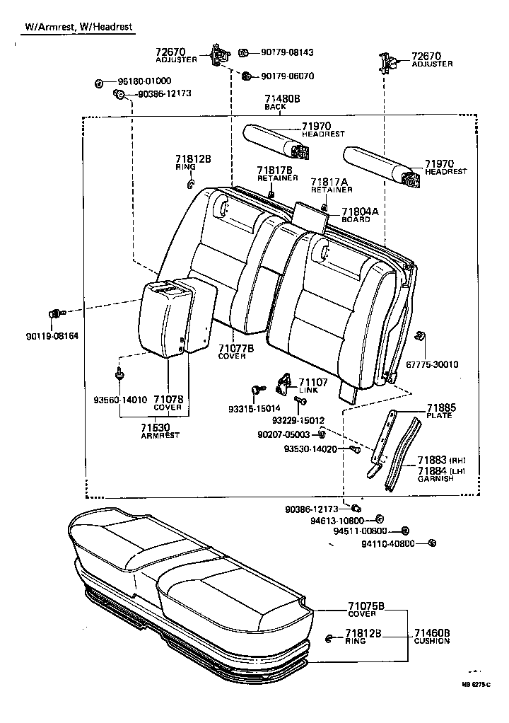 71864-91701 PANEL, DECK COMPARTMENT BOX PARTITION product image
