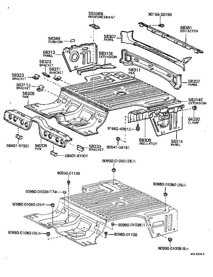 57207-22011 BRACKET SUB-ASSY, ENGINE REAR MOUNTING MEMBER product image