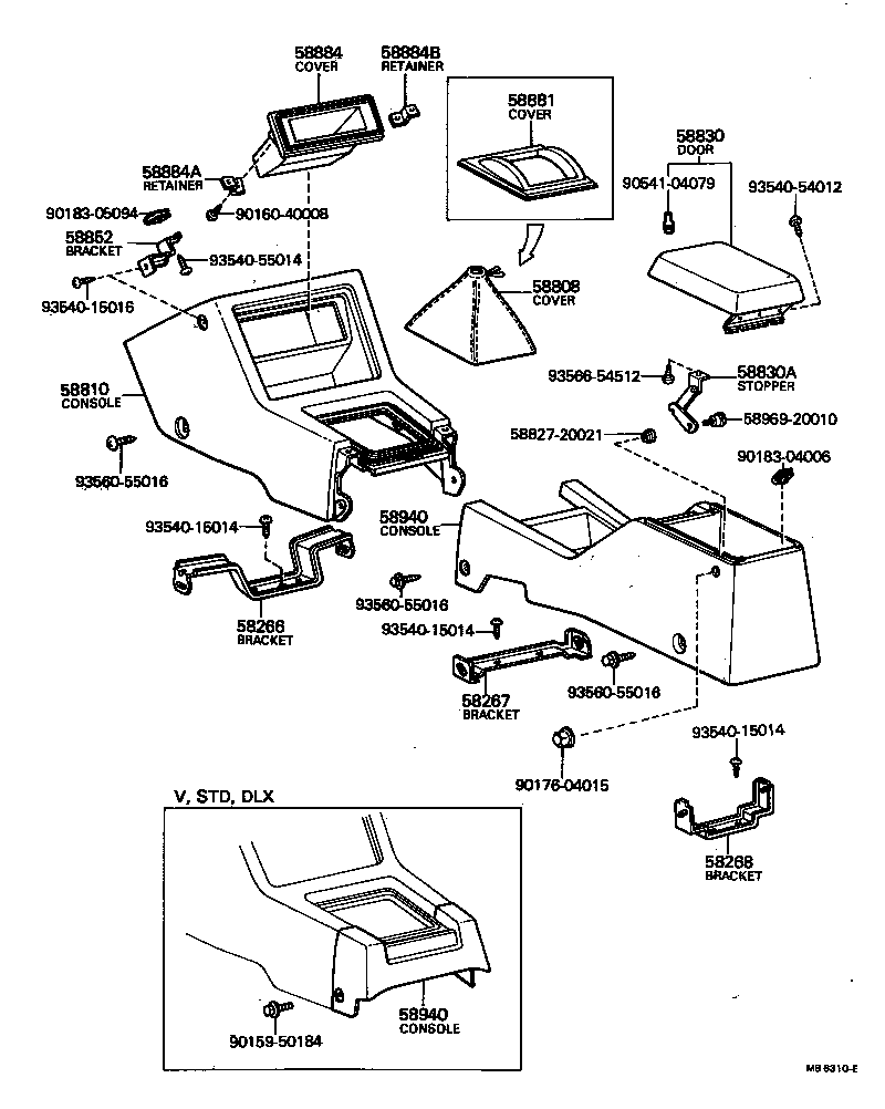 58808-22030 COVER SUB-ASSY, SHIFTING HOLE product image