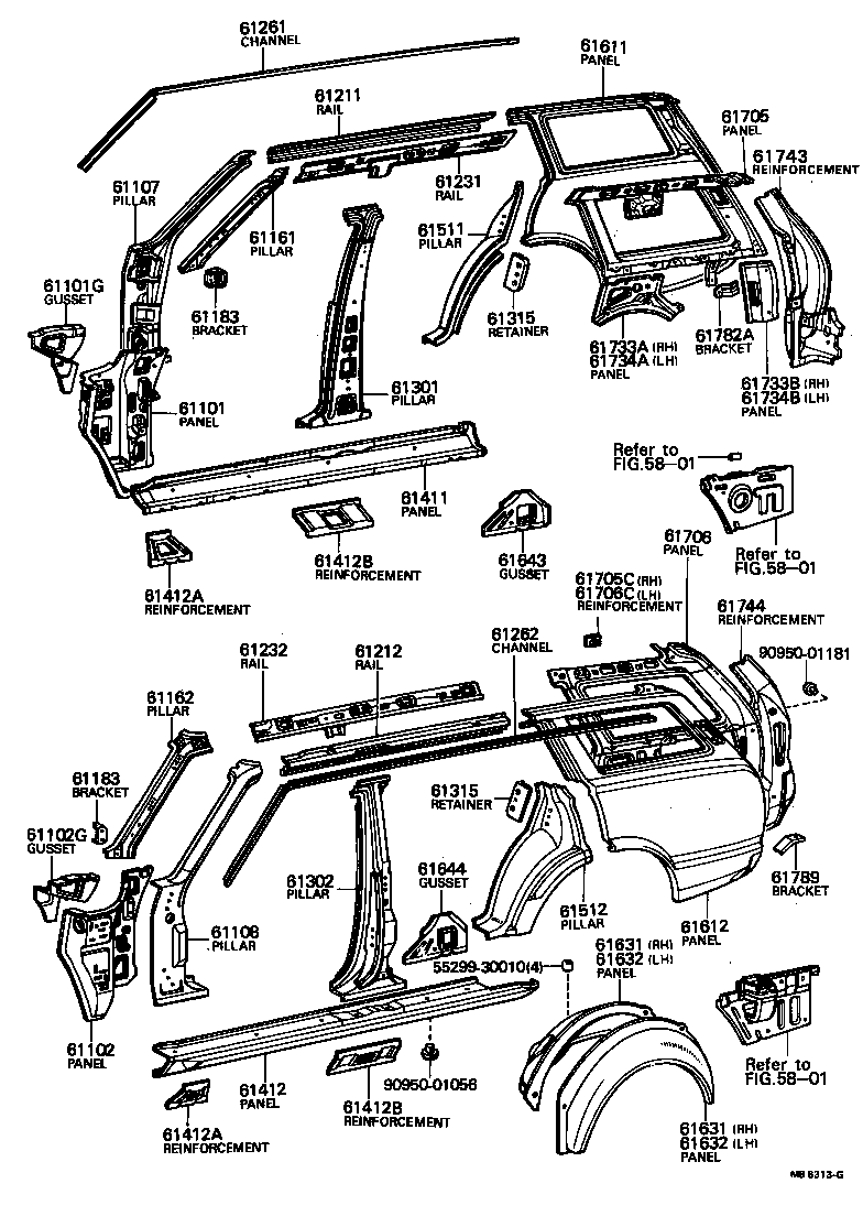 61601-22919 PANEL, QUARTER, RH product image