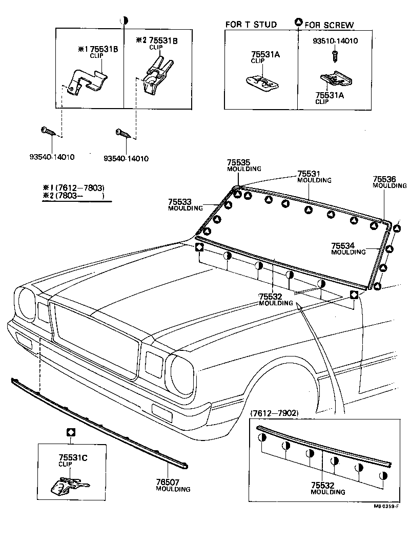 75504-22010 MOULDING, WINDSHIELD, LOWER product image