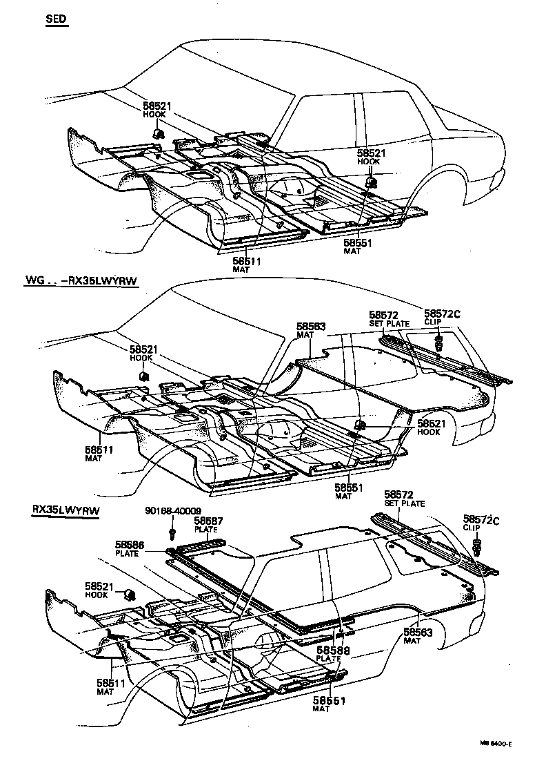 58581-91600-01 MAT, REAR FLOOR product image