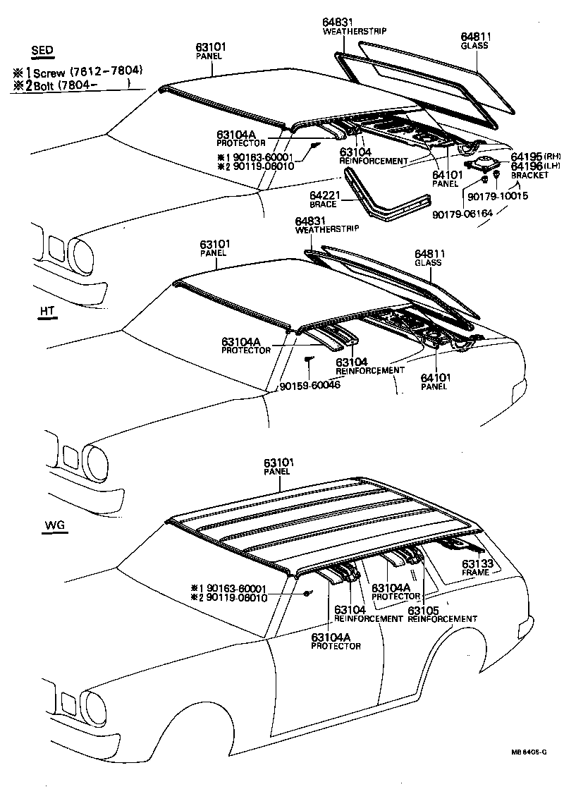 64101-95801 PANEL SUB-ASSY, UPPER BACK product image