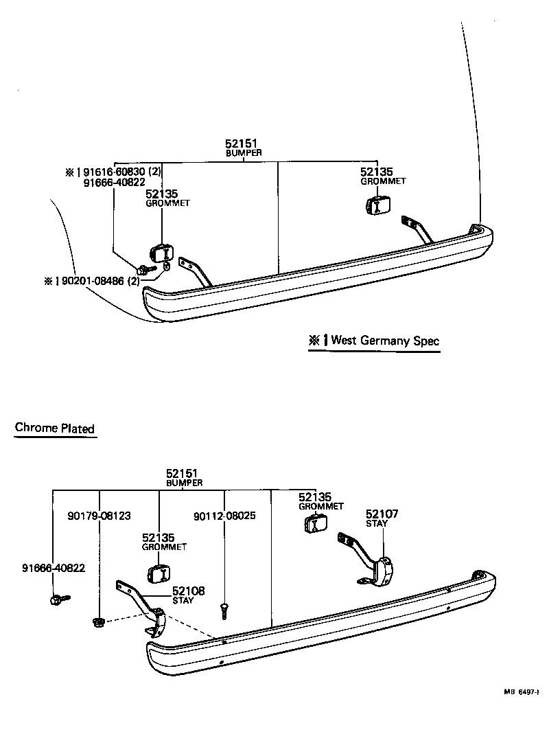 52022-29025 EXTENSION, REAR BUMPER, LH product image