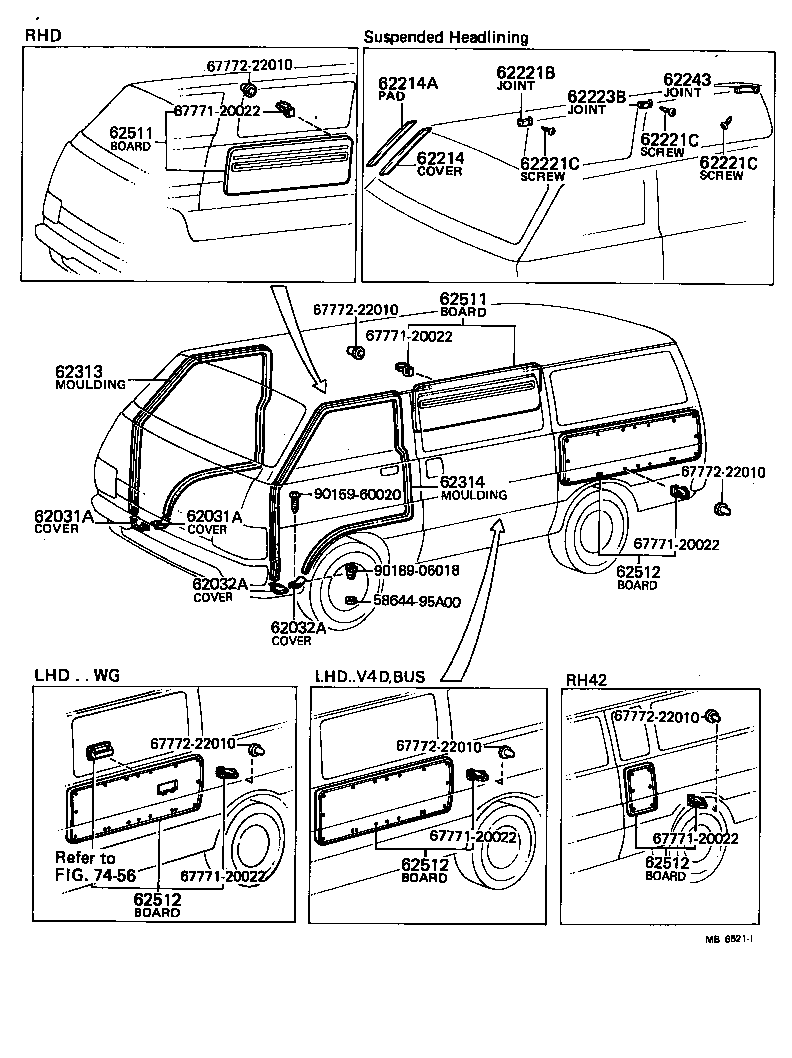 58622-95A00 COVER, FRONT DOOR OPENING, LH product image