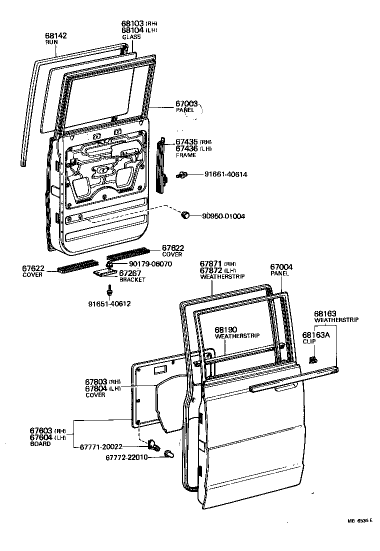 62344-95A02 WEATHERSTRIP, DOOR OPENING TRIM, LOWER RH product image