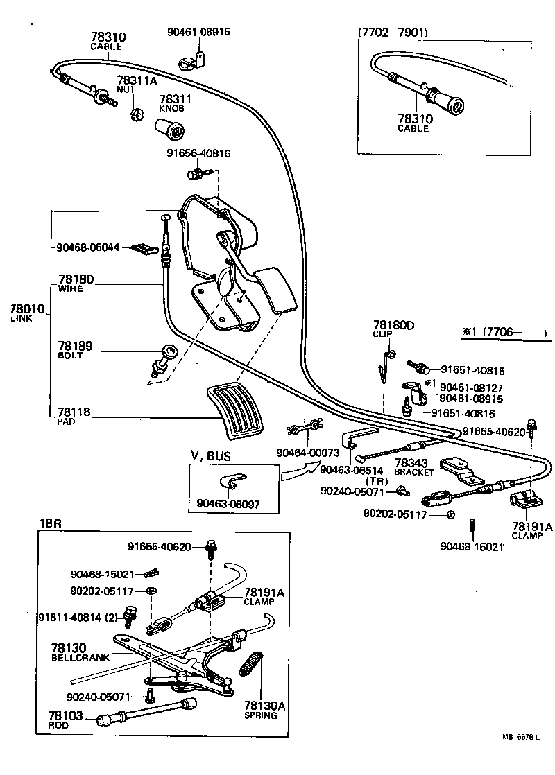 78108-95012 ROD SUB-ASSY, ACCELERATOR CONNECTING, NO.2 product image