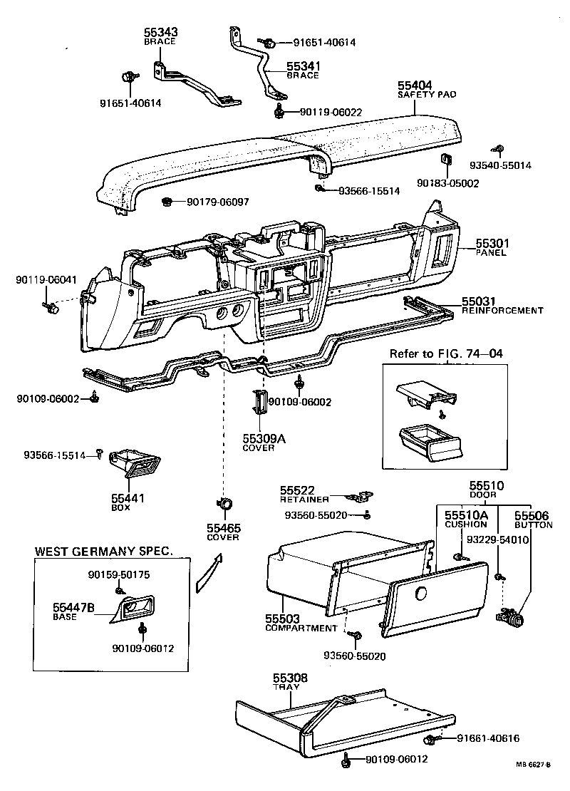55404-12480 PANEL SUB-ASSY, INSTRUMENT CLUSTER FINISH product image