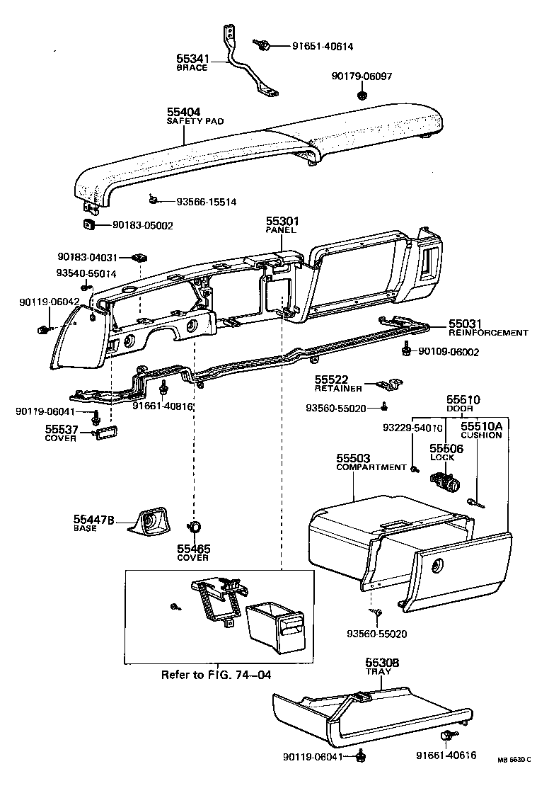 55404-12480 PANEL SUB-ASSY, INSTRUMENT CLUSTER FINISH product image