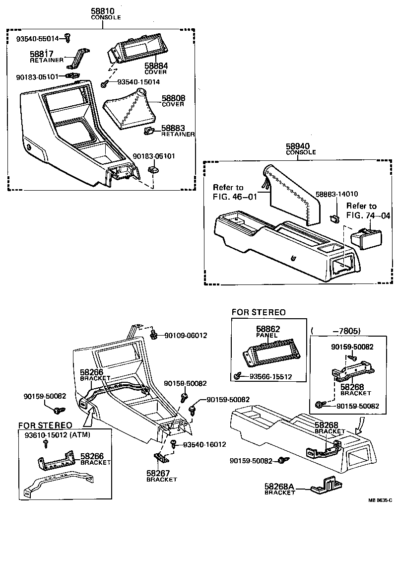 58808-12050 COVER SUB-ASSY, SHIFTING HOLE product image