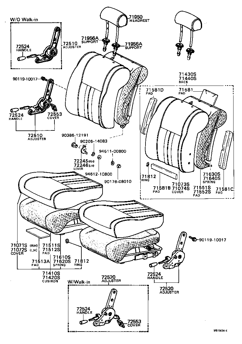 71640-12140 SPRING ASSY, FRONT SEAT BACK, LH(FOR SEPARATE TYPE) product image