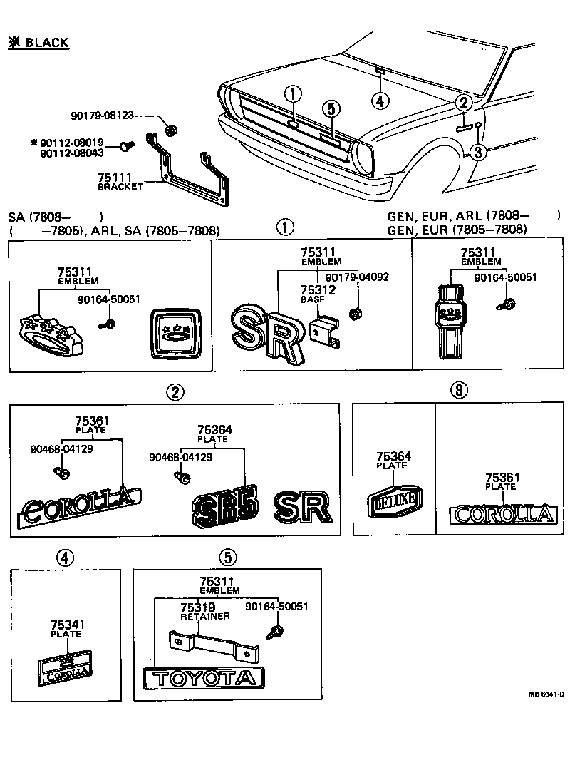 75111-12040 BRACKET, FRONT LICENSE PLATE product image