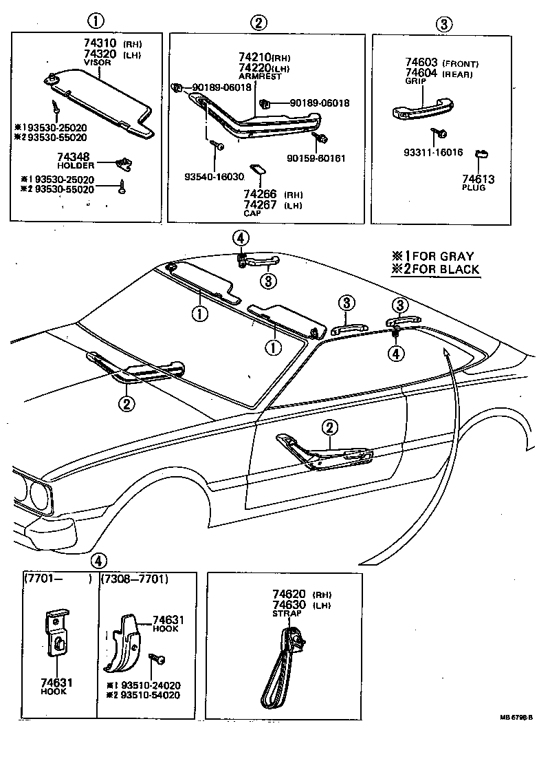 69272-22020 PULL ASSY, DOOR, INSIDE product image